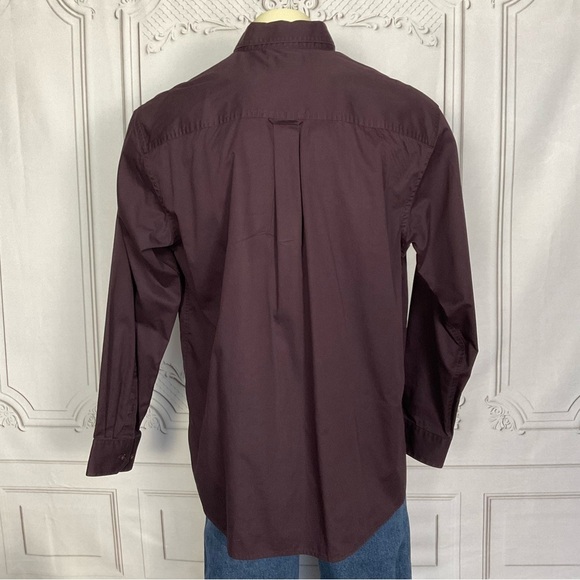 Gander MTN Men’s Eggplant Purple Button Down Shirt Wrinkle Resistant Sz Large - Picture 4 of 6